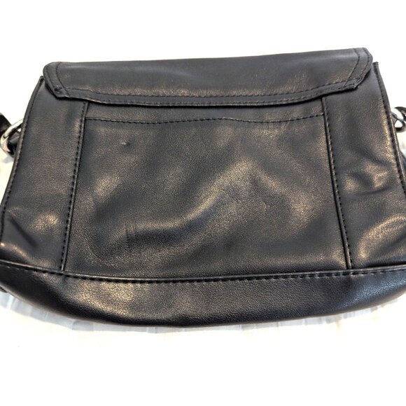 GIANI BERNINI BLACK SHOULDER LEATHER BAG VINTAGE IN GREAT CONDITION - Picture 2 of 12